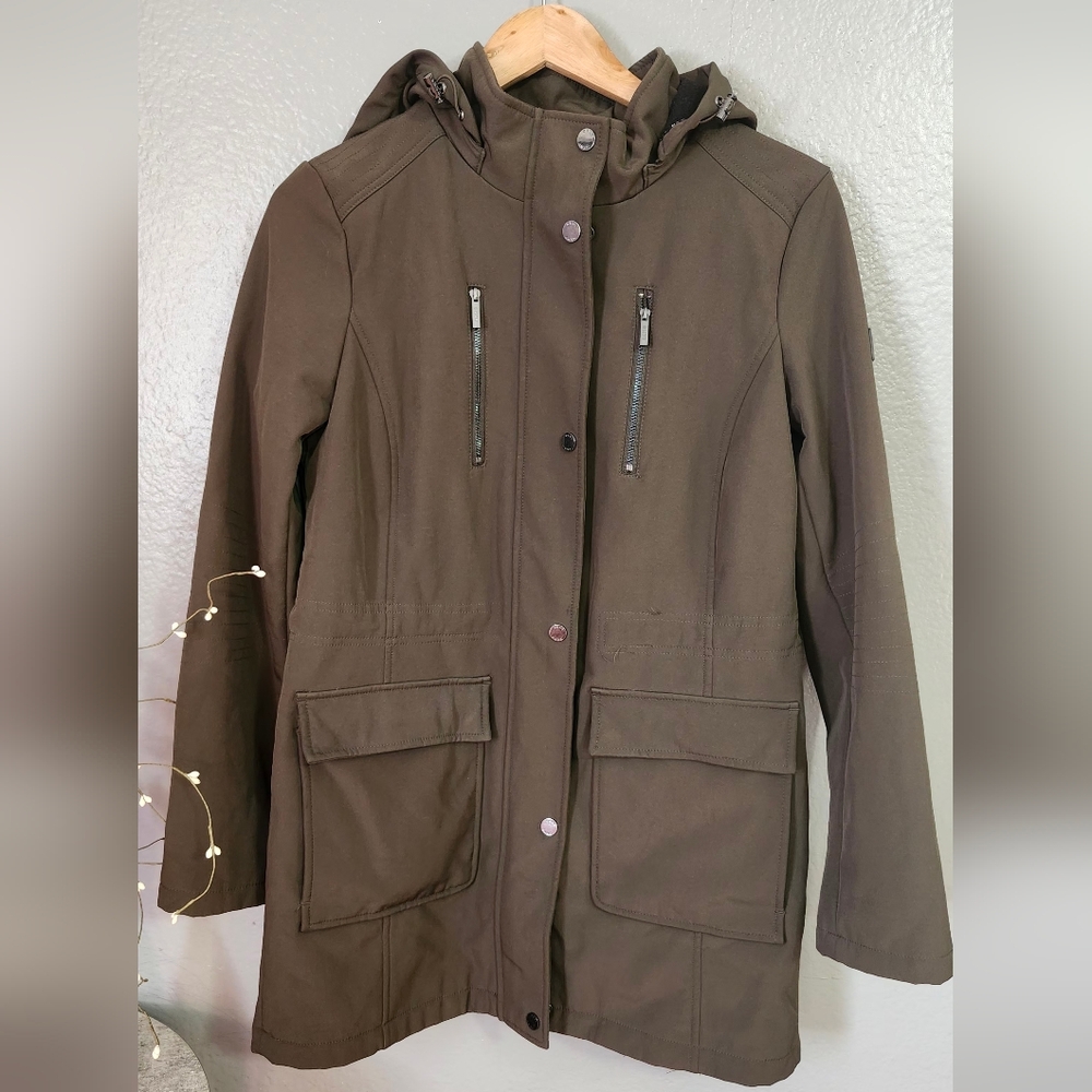 DKNY Utility Jacket in Rich Brown